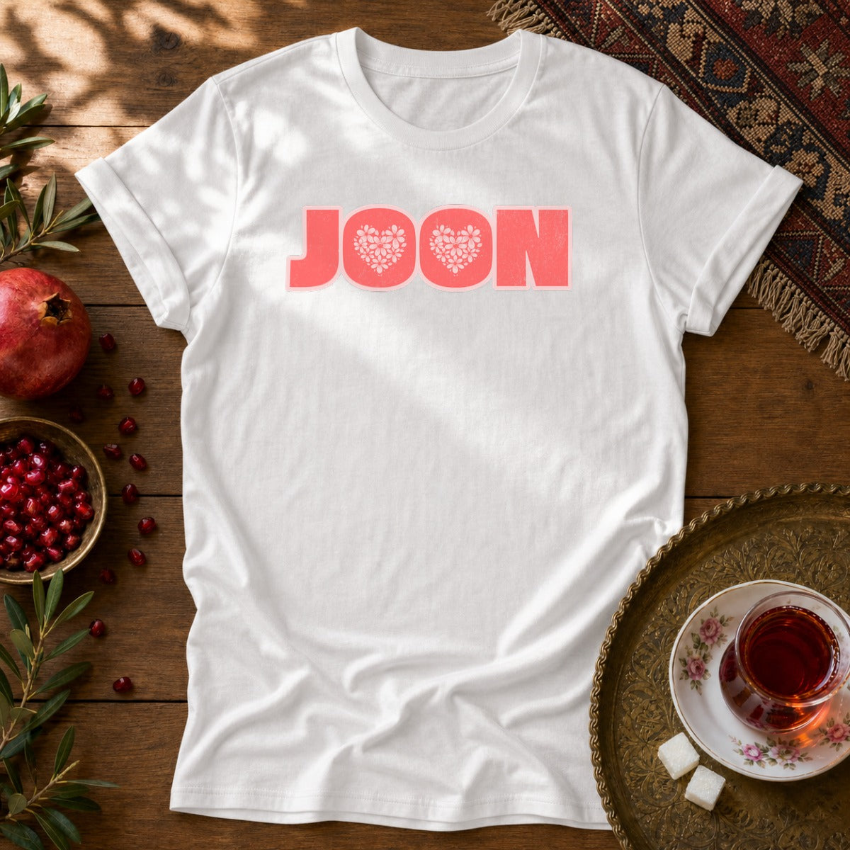 Joon Floral Unisex T-Shirt - White