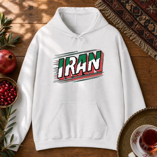 Iran Retro Team Melli Hoodie - White