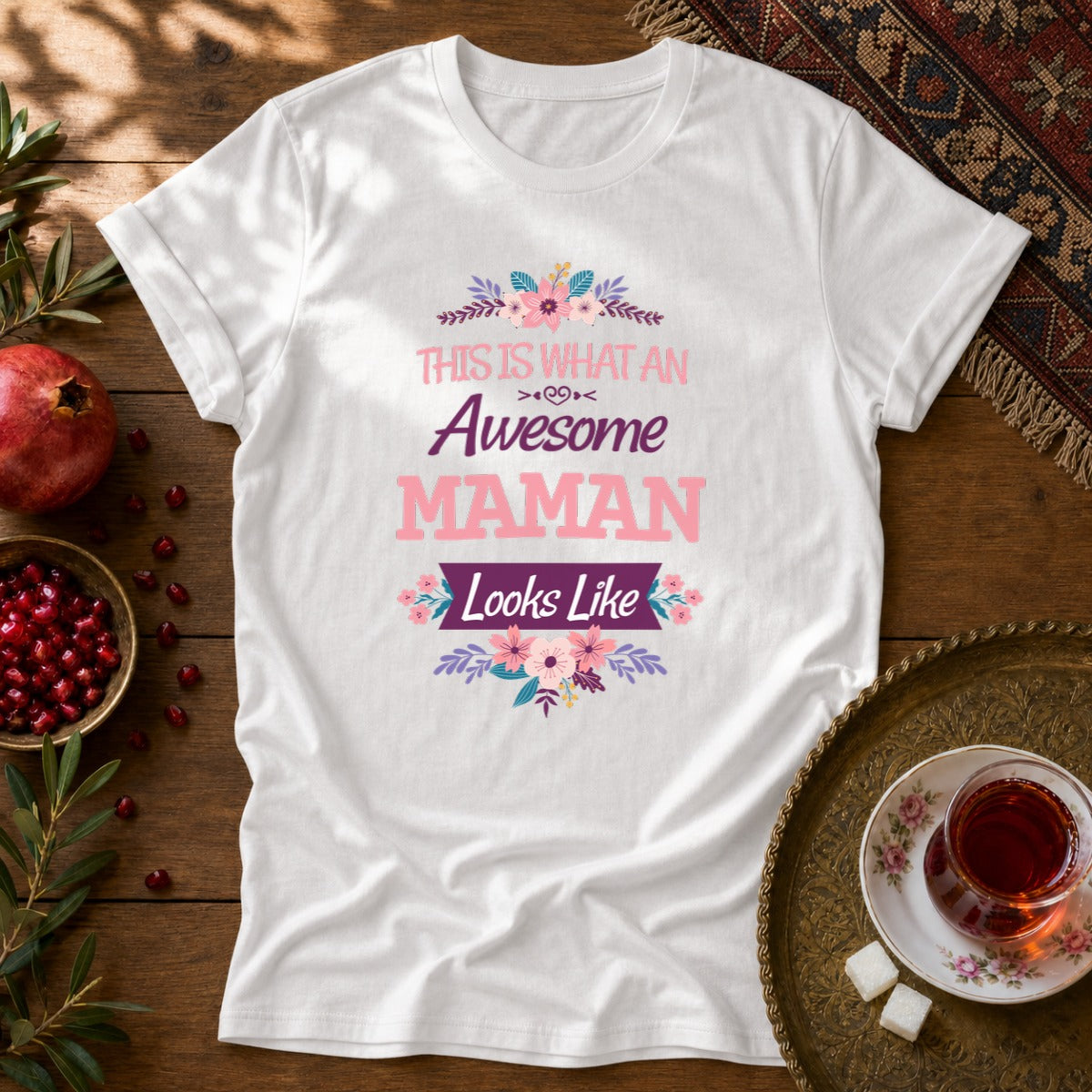 Awesome Maman Unisex T-Shirt - White