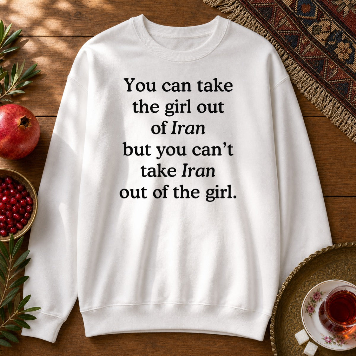 Girl out of Iran Sweatshirt - White