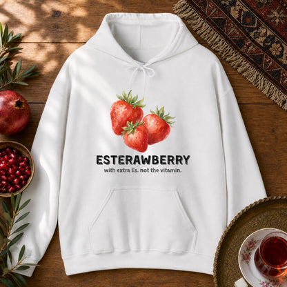 Esterawberry Hoodie - White