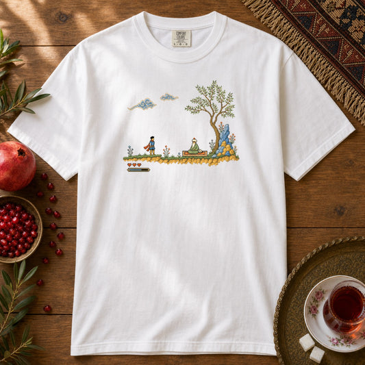 Retro Quest - Pixel Art Premium Tee - White