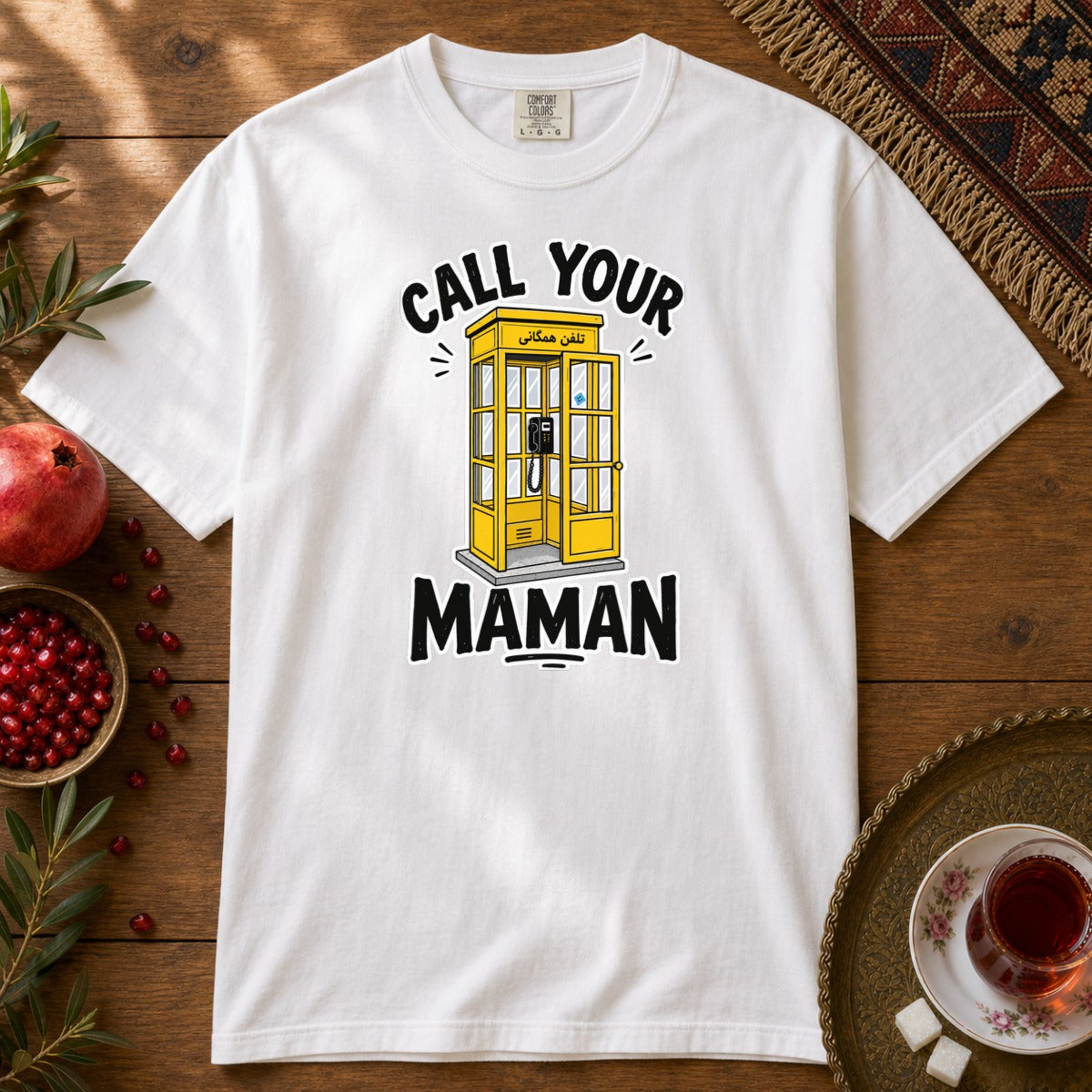 Call your Maman Premium Tee - White
