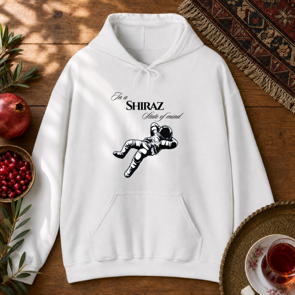 Shiraz State of Mind Hoodie - White