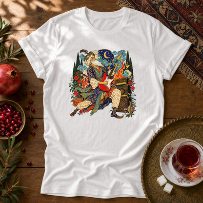 Khayyam on Guitar Unisex T-Shirt - White