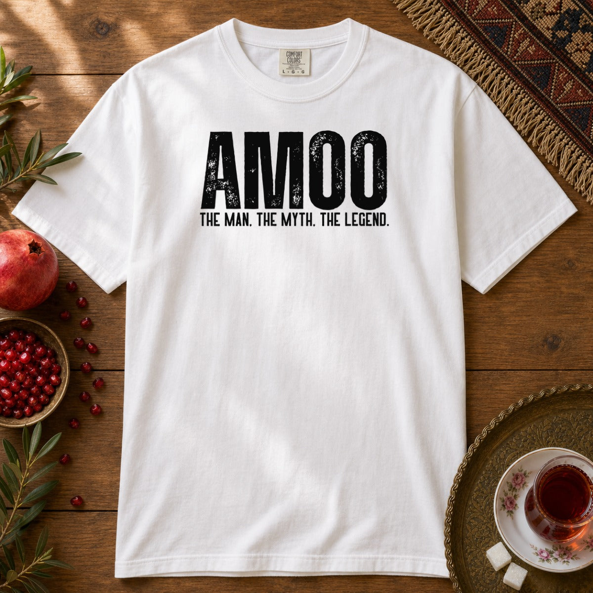 Amoo, the myth Premium Tee - White
