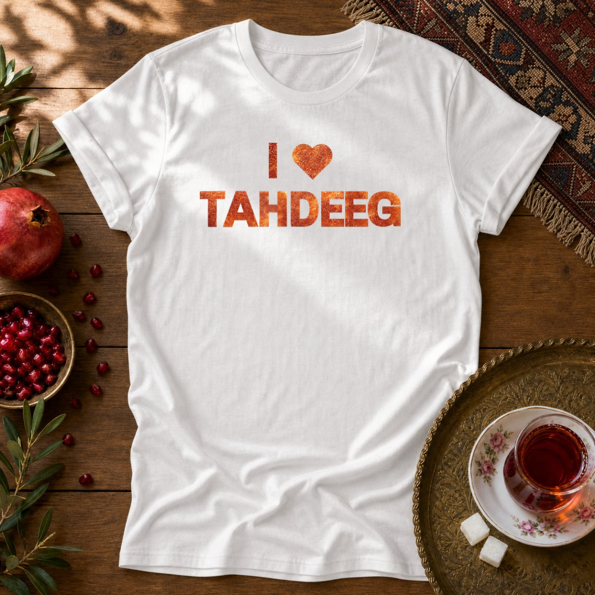 I Love Tahdeeg Unisex T-Shirt - White