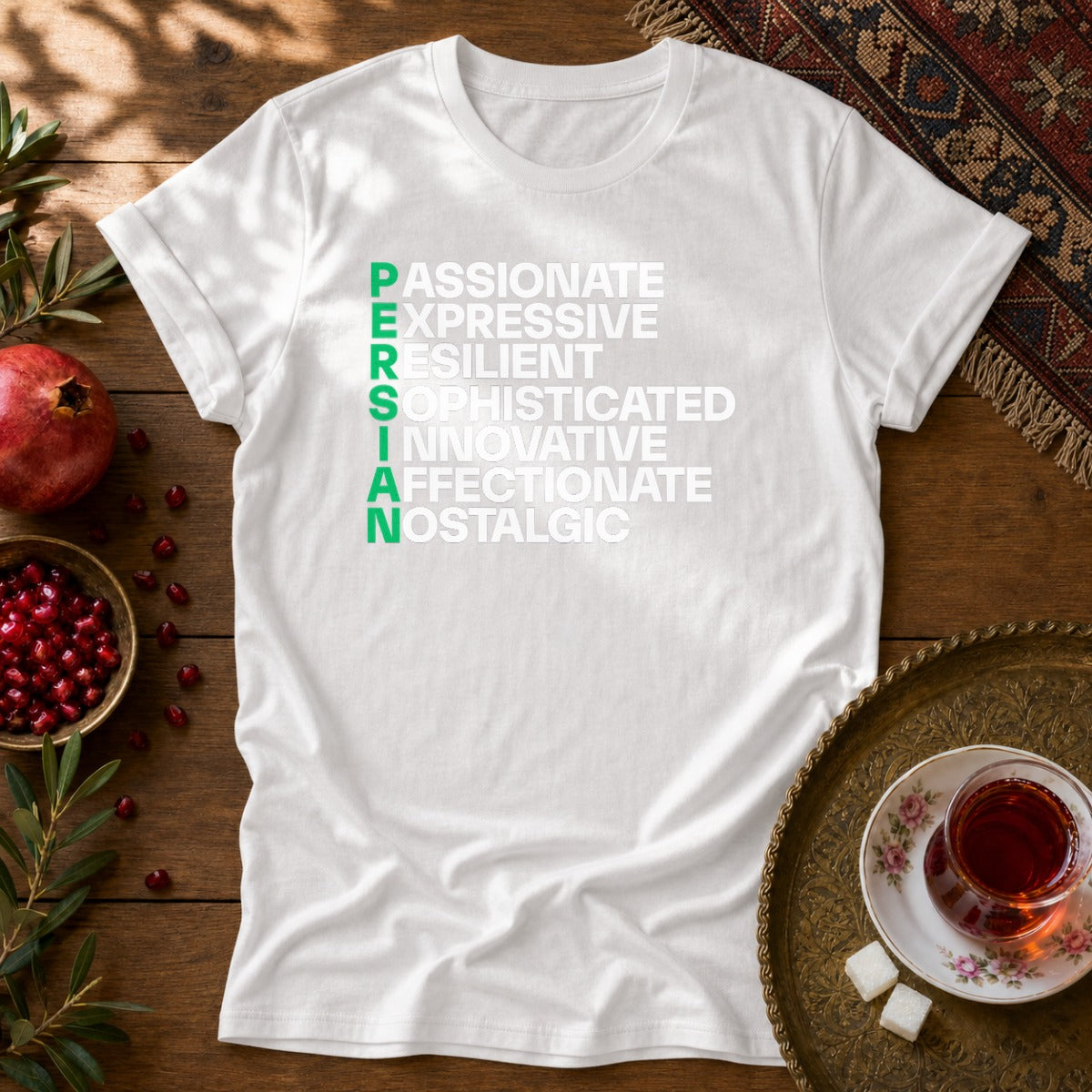 Persian Traits Unisex T-Shirt - White