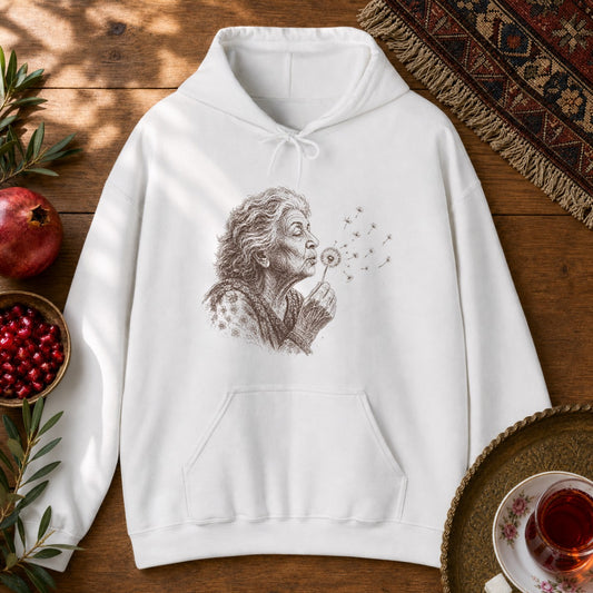 Mamanbozorg Wishes Hoodie - White