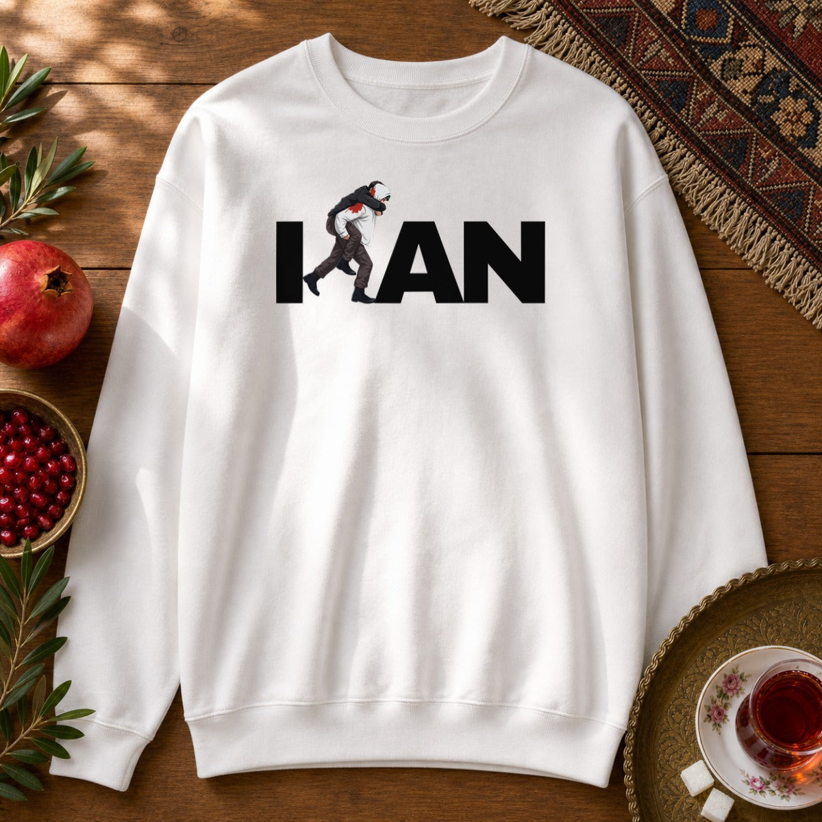 Iran's Fighter (Hamid Mahdavi) Sweatshirt - White
