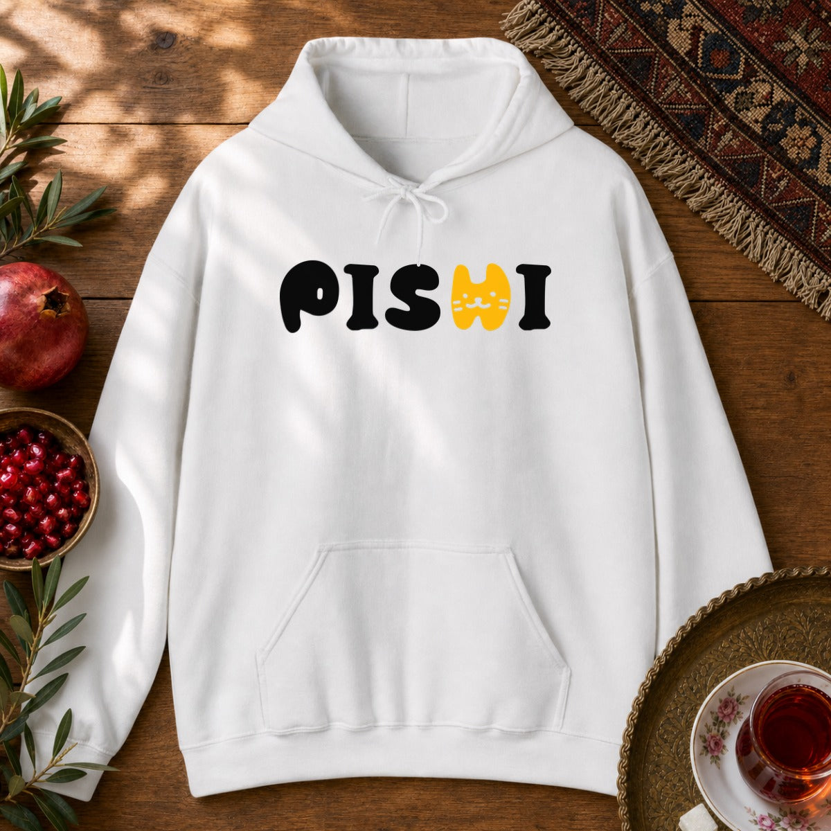 Pishi Type Hoodie - White
