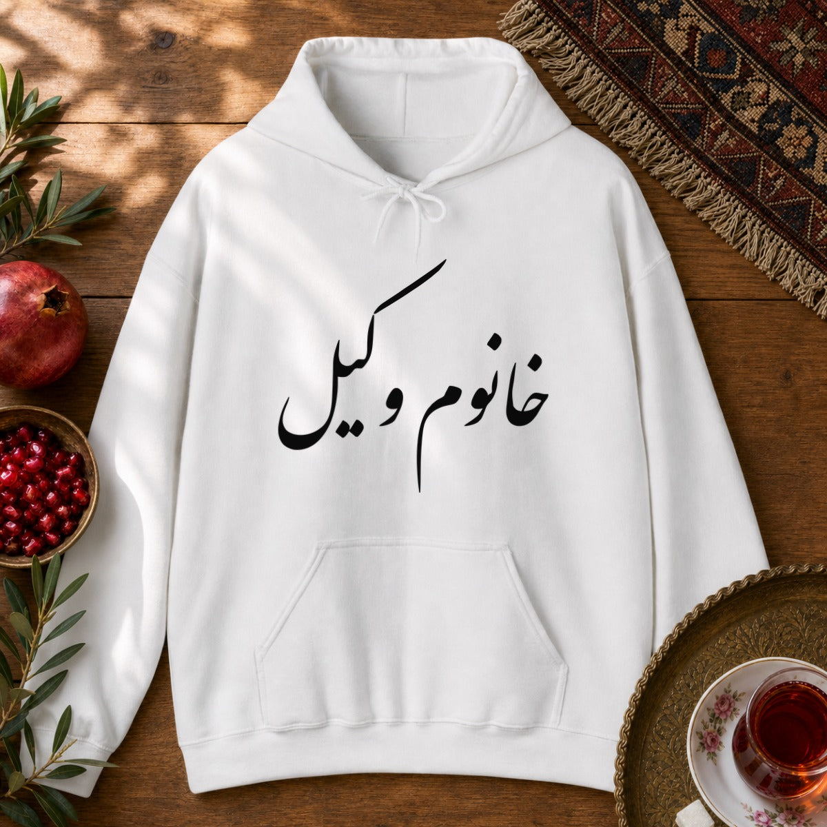 Khanoom Vakil Hoodie - White