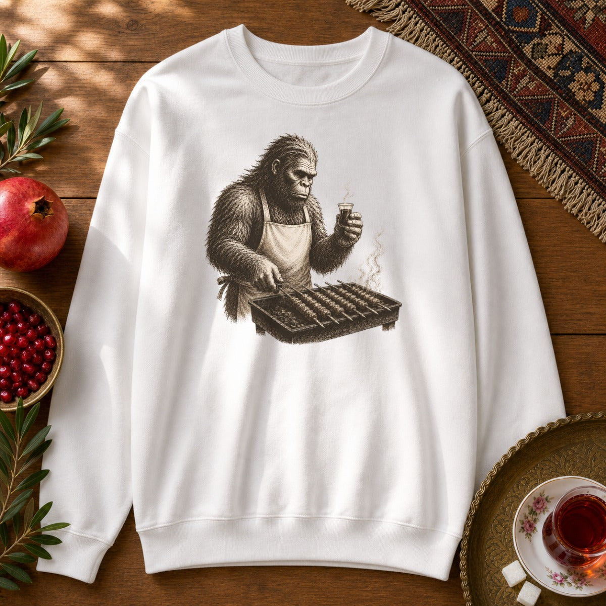 Big Foot in Iran Sweatshirt - White
