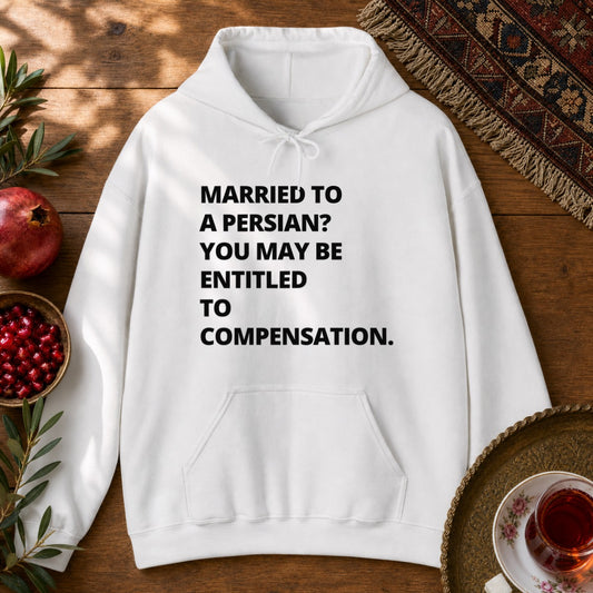 Married to a Persian? Hoodie - White