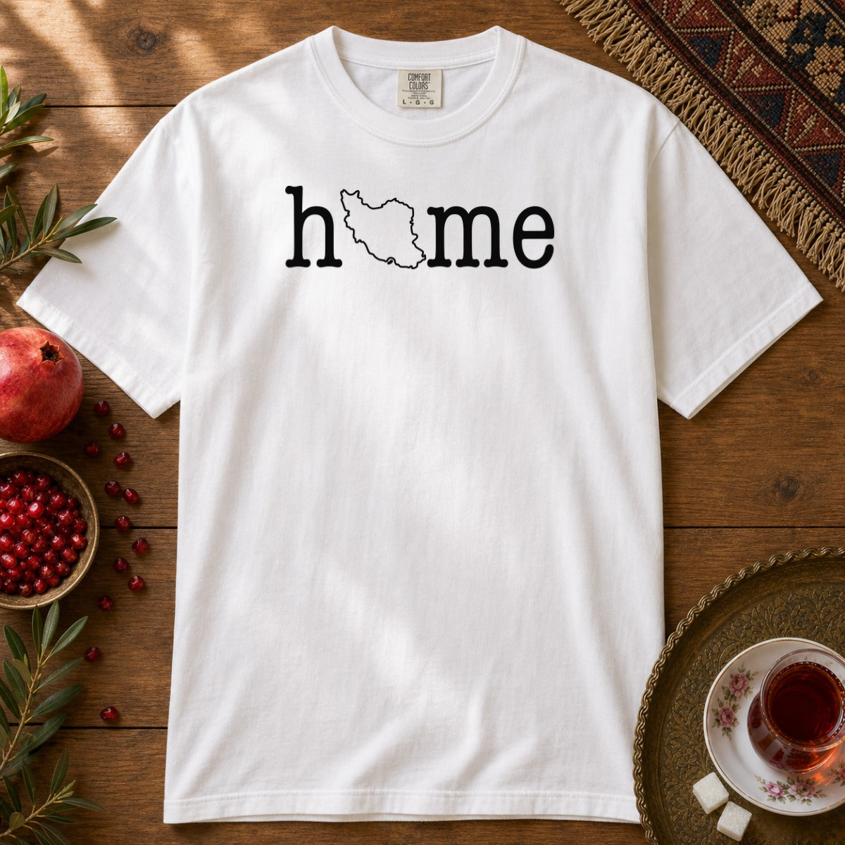 Iran Home Map Premium Tee - White