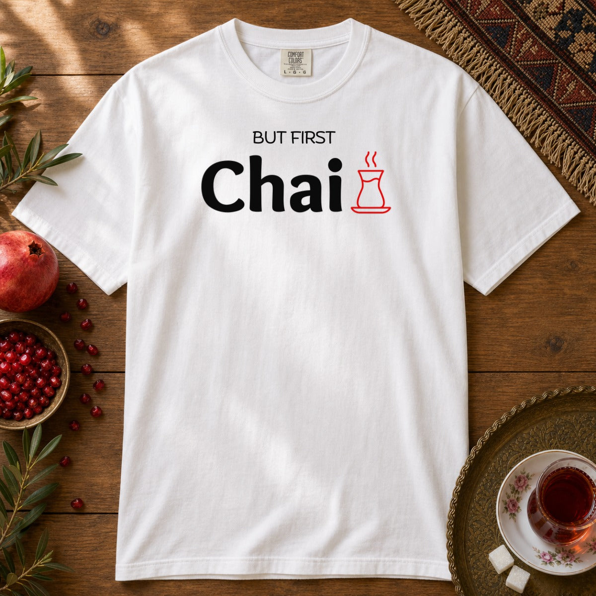But First Chai Premium Tee - White