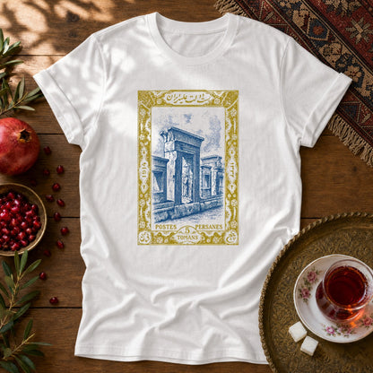 Persepolis Stamp Unisex T-Shirt - White