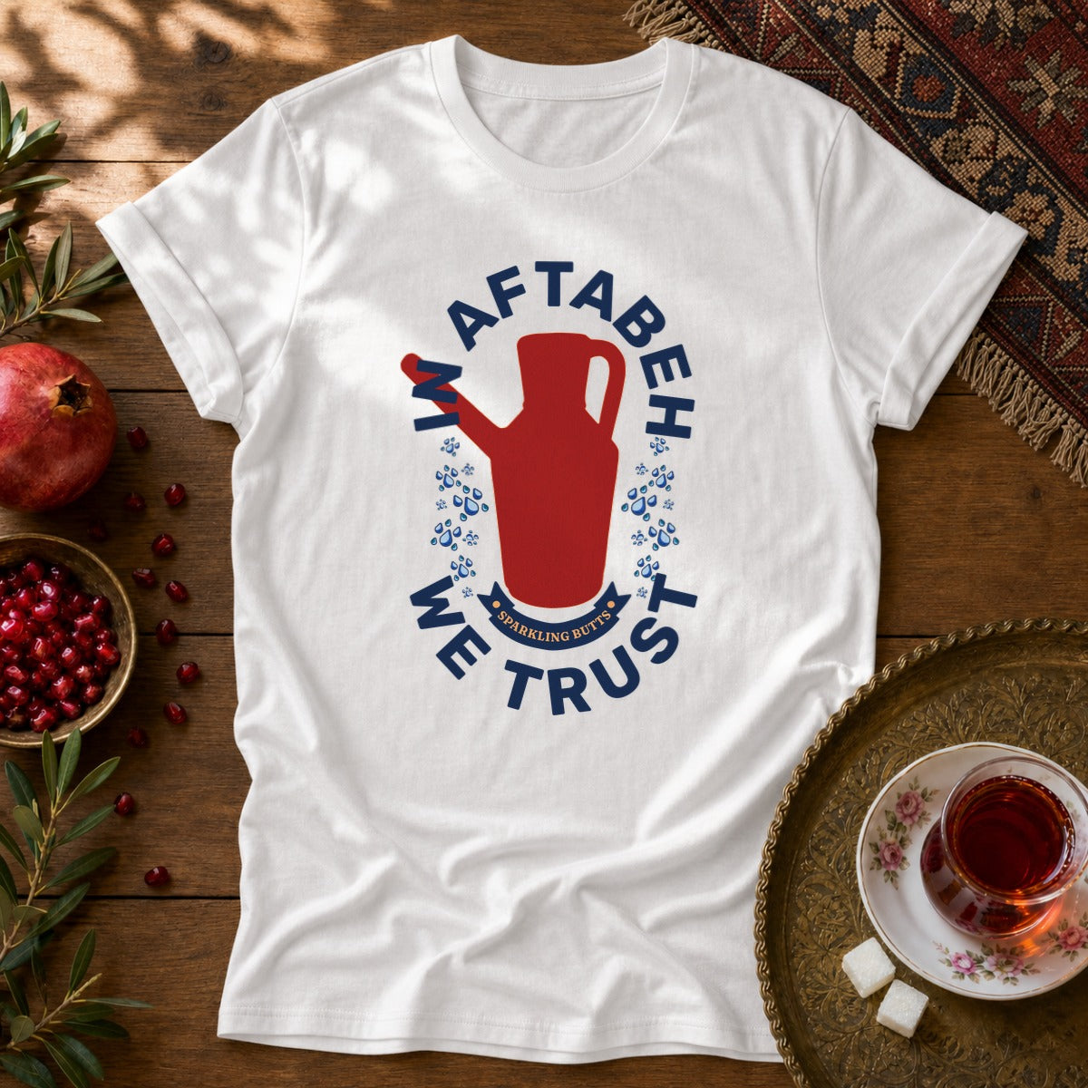 In Aftabeh We Trust Unisex T-Shirt - White