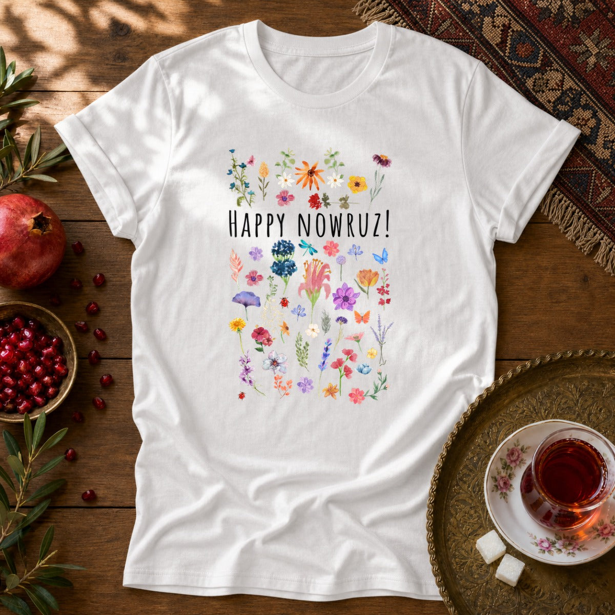 Happy Nowruz! Unisex T-Shirt - White