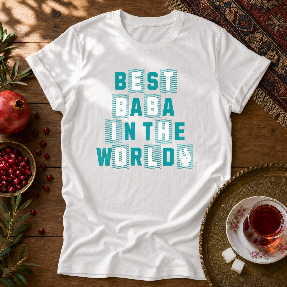 Best Baba in the World Unisex T-Shirt - White