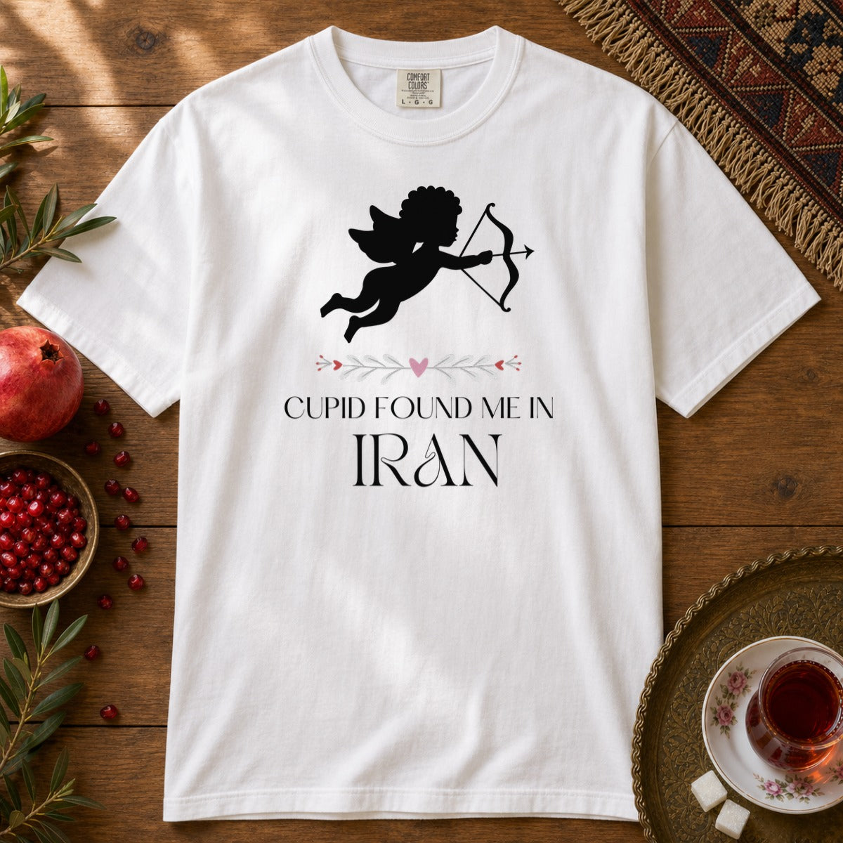 Cupid Found me in Iran Premium Tee - White