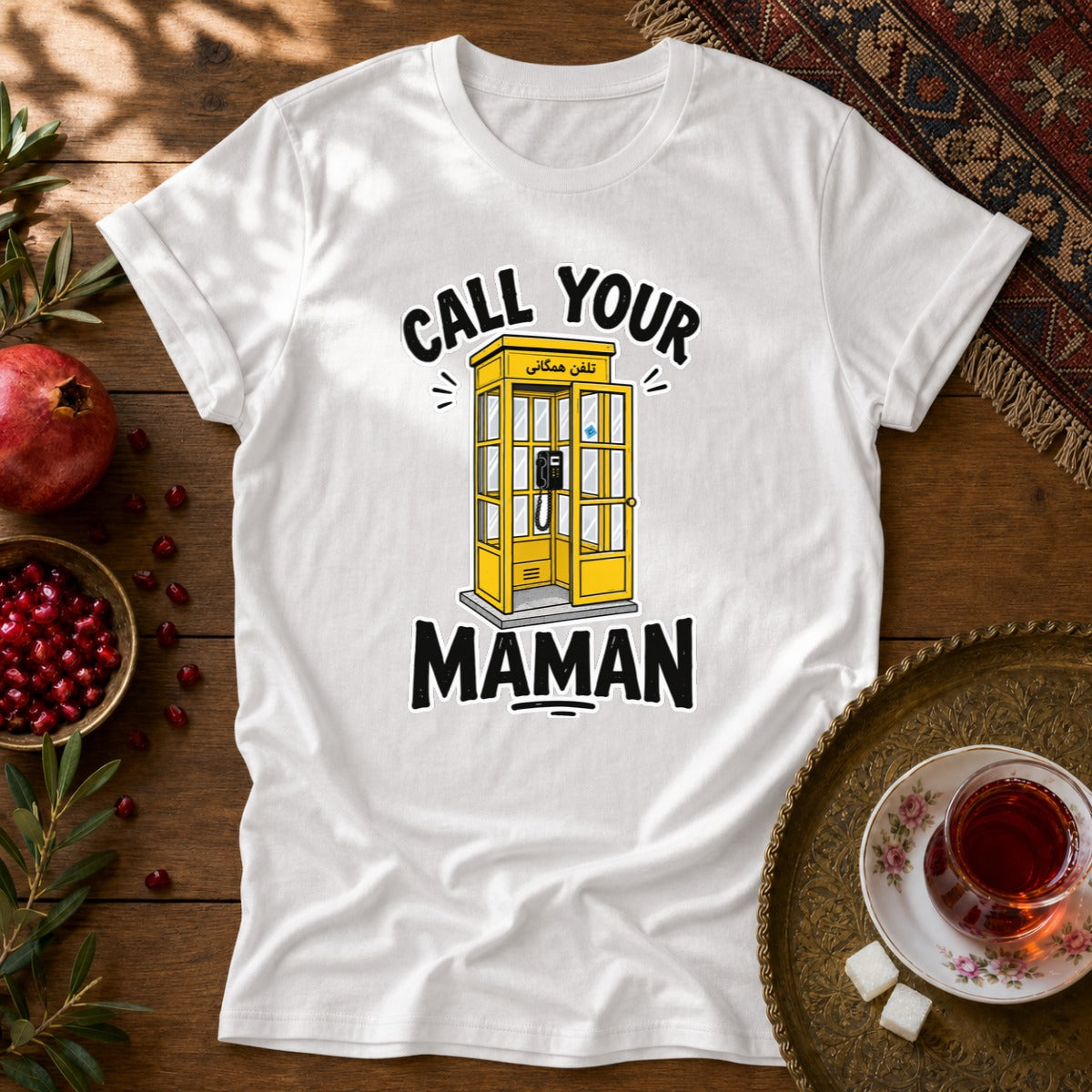 Call your Maman Unisex T-Shirt - White