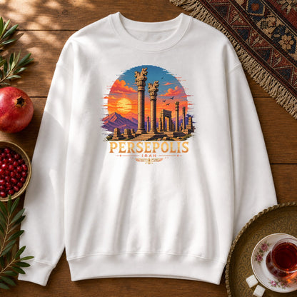 Persepolis - Pixel Art Sweatshirt - White