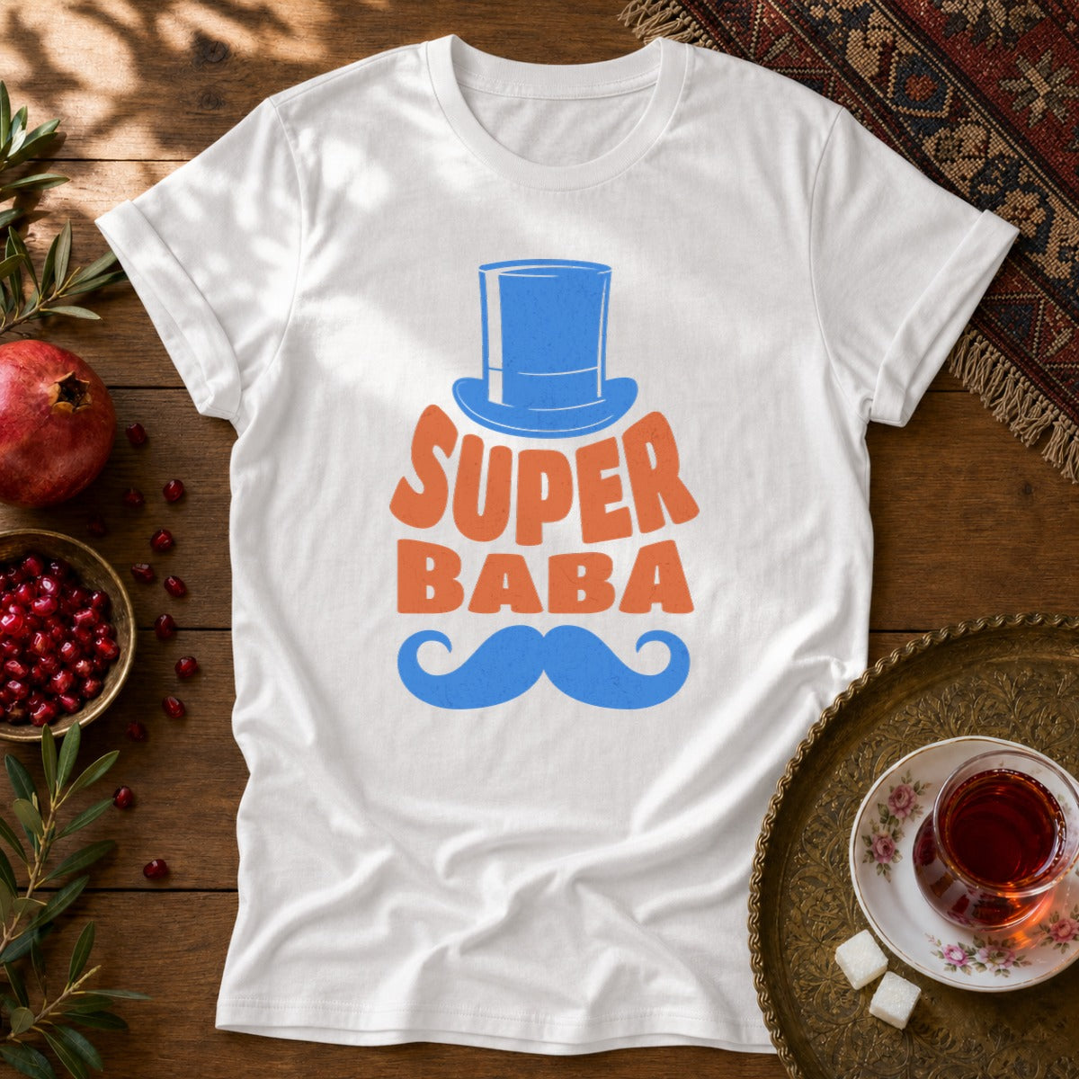 Super Baba Unisex T-Shirt - White