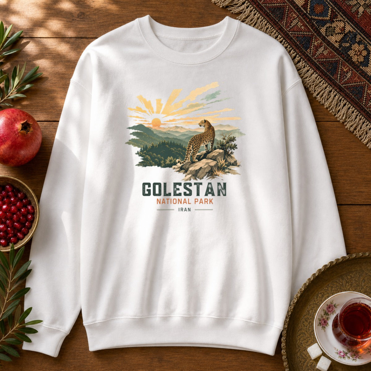 Golestan National Park 1 Sweatshirt - White