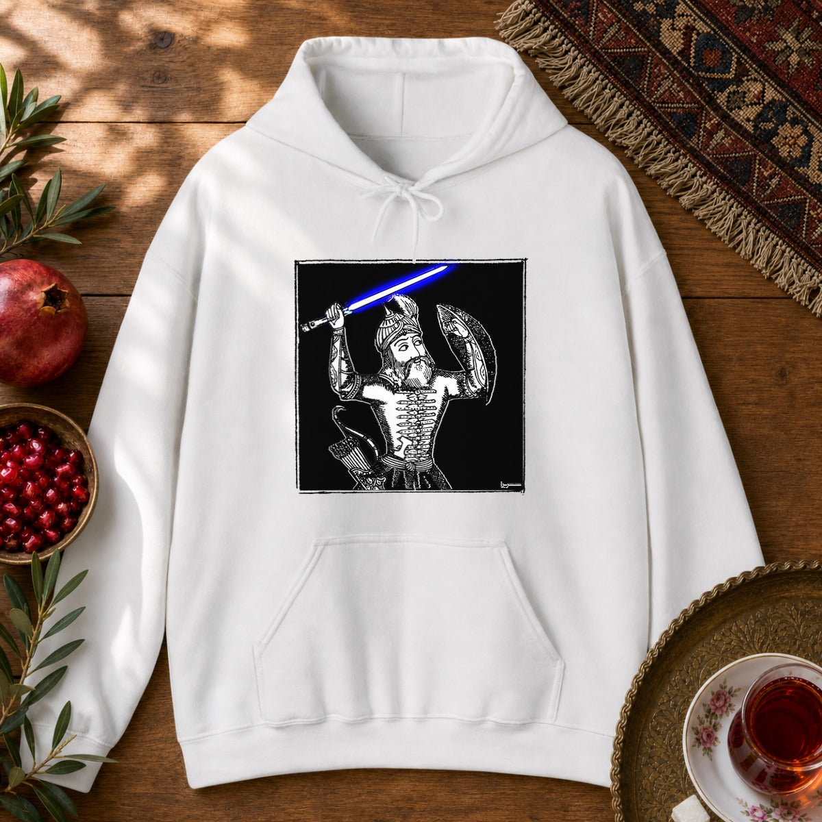 Rostam Skywalker Hoodie - White