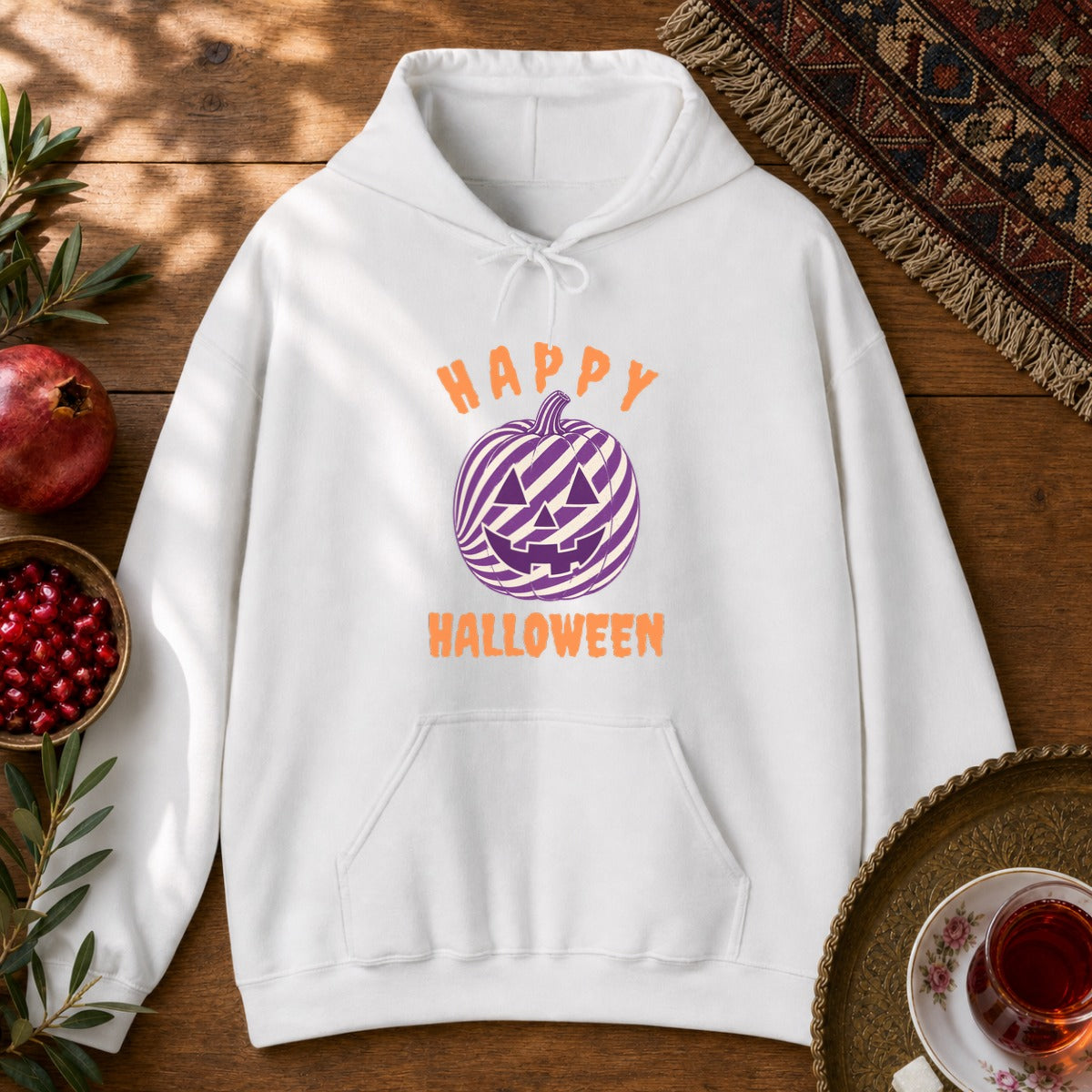 Happy Halloween - Toop Plastici Hoodie - White