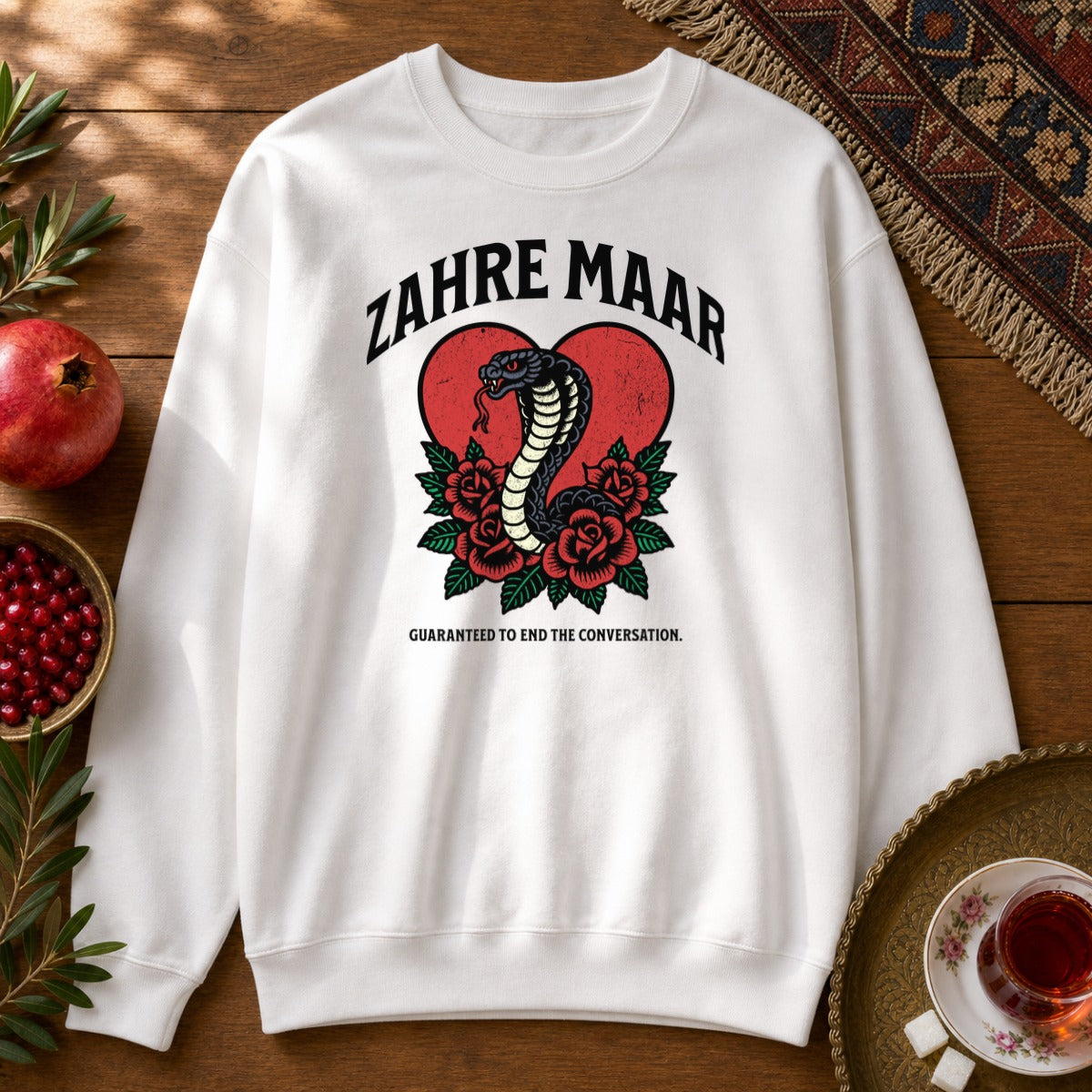 Zahre Maar Sweatshirt - White
