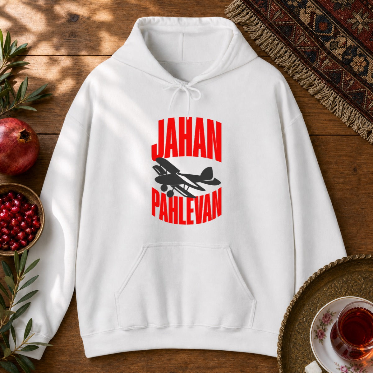 Jahan Pahlevan Hoodie - White