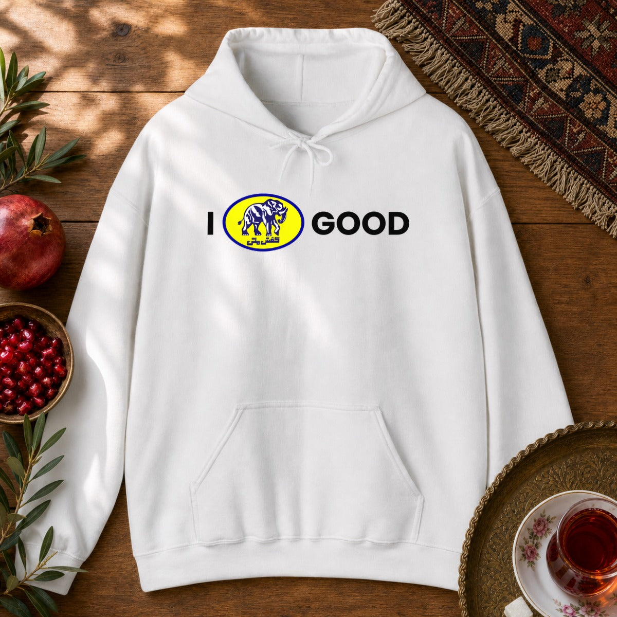 I Feel Good Hoodie - White