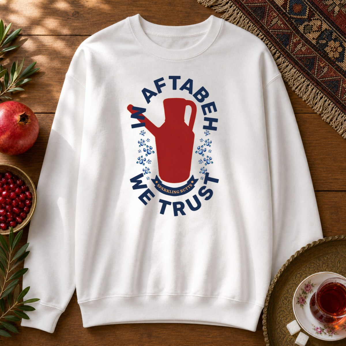 In Aftabeh We Trust Sweatshirt - White