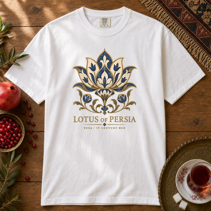 Lotus of Persia Premium Tee - White