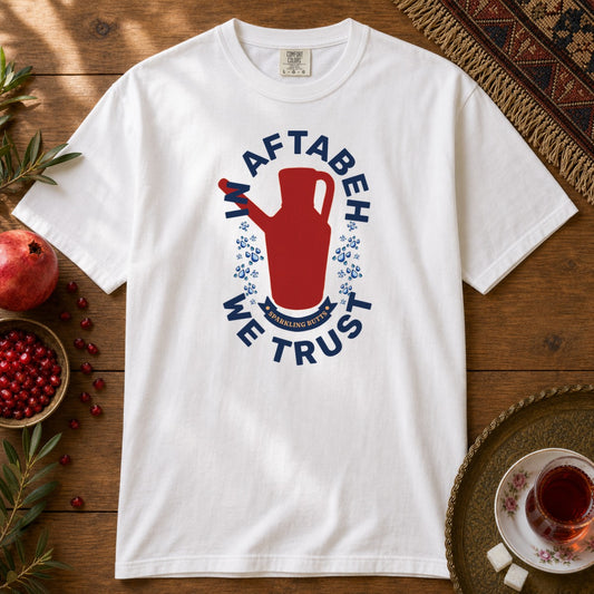 In Aftabeh We Trust Premium Tee - White