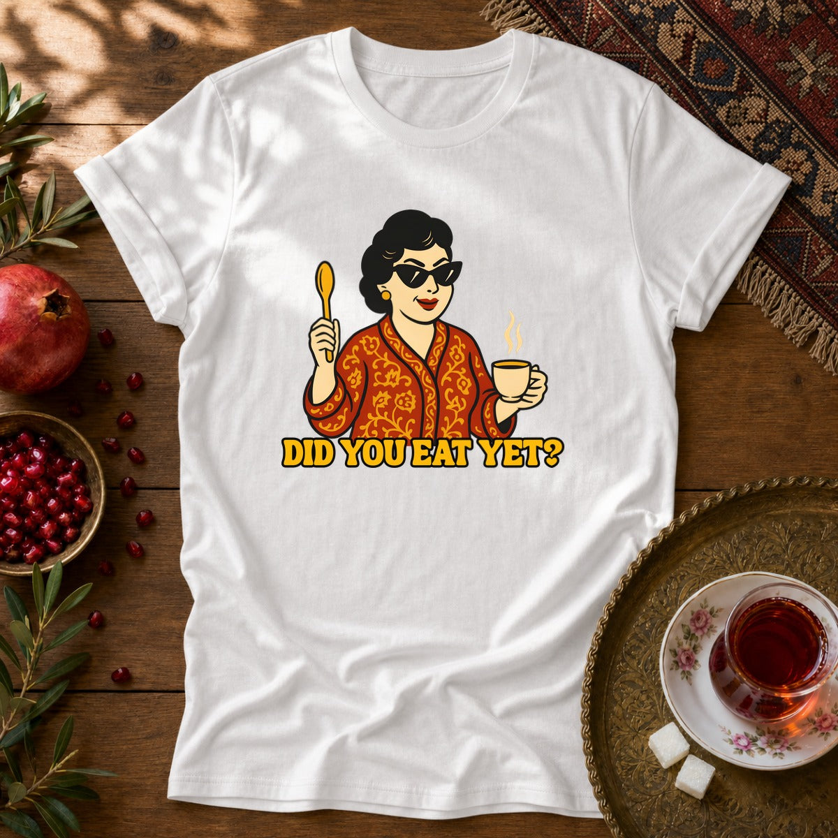 Did you eat yet? 1 Unisex T-Shirt - White