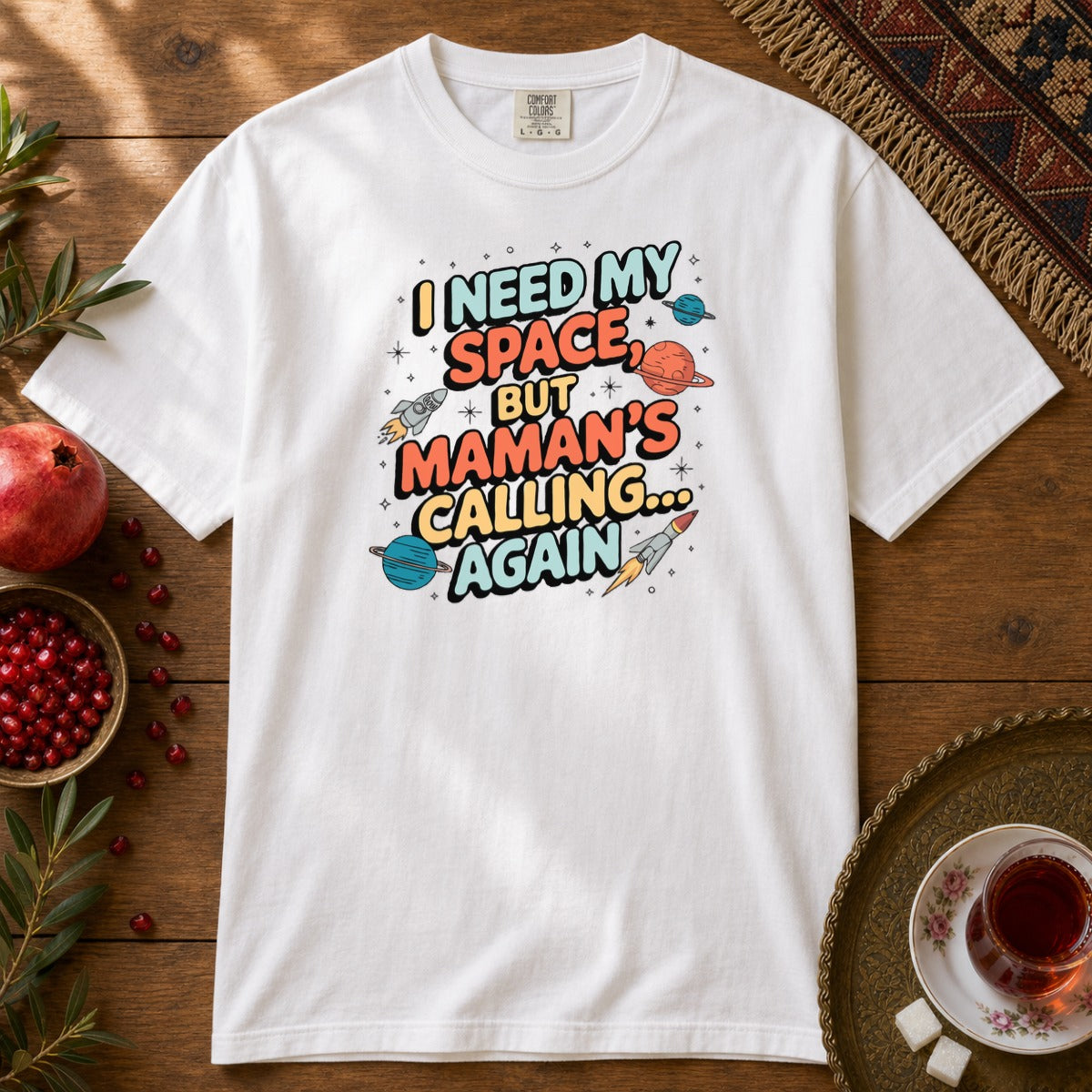 I Need My Space Premium Tee - White