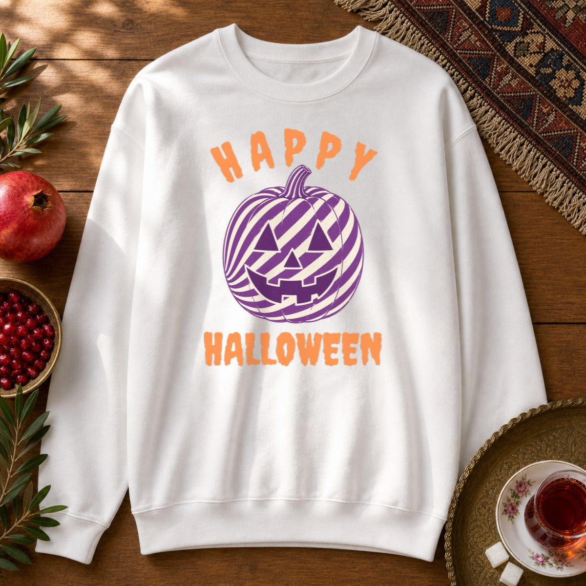 Happy Halloween - Toop Plastici Sweatshirt - White