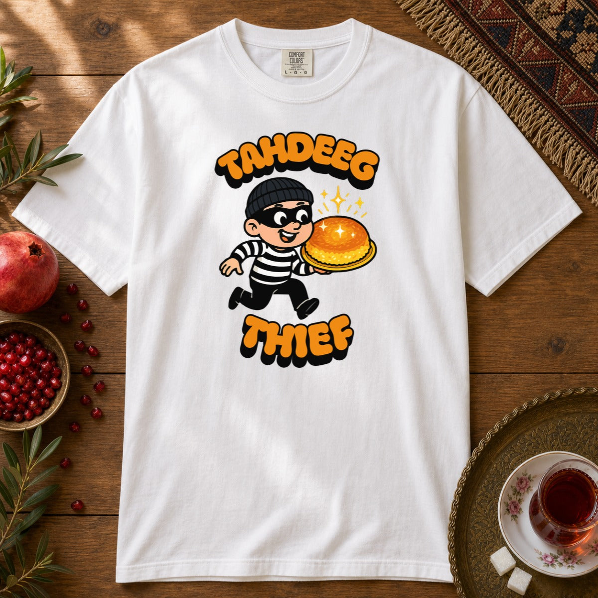 Tahdeeg Thief Premium Tee - White