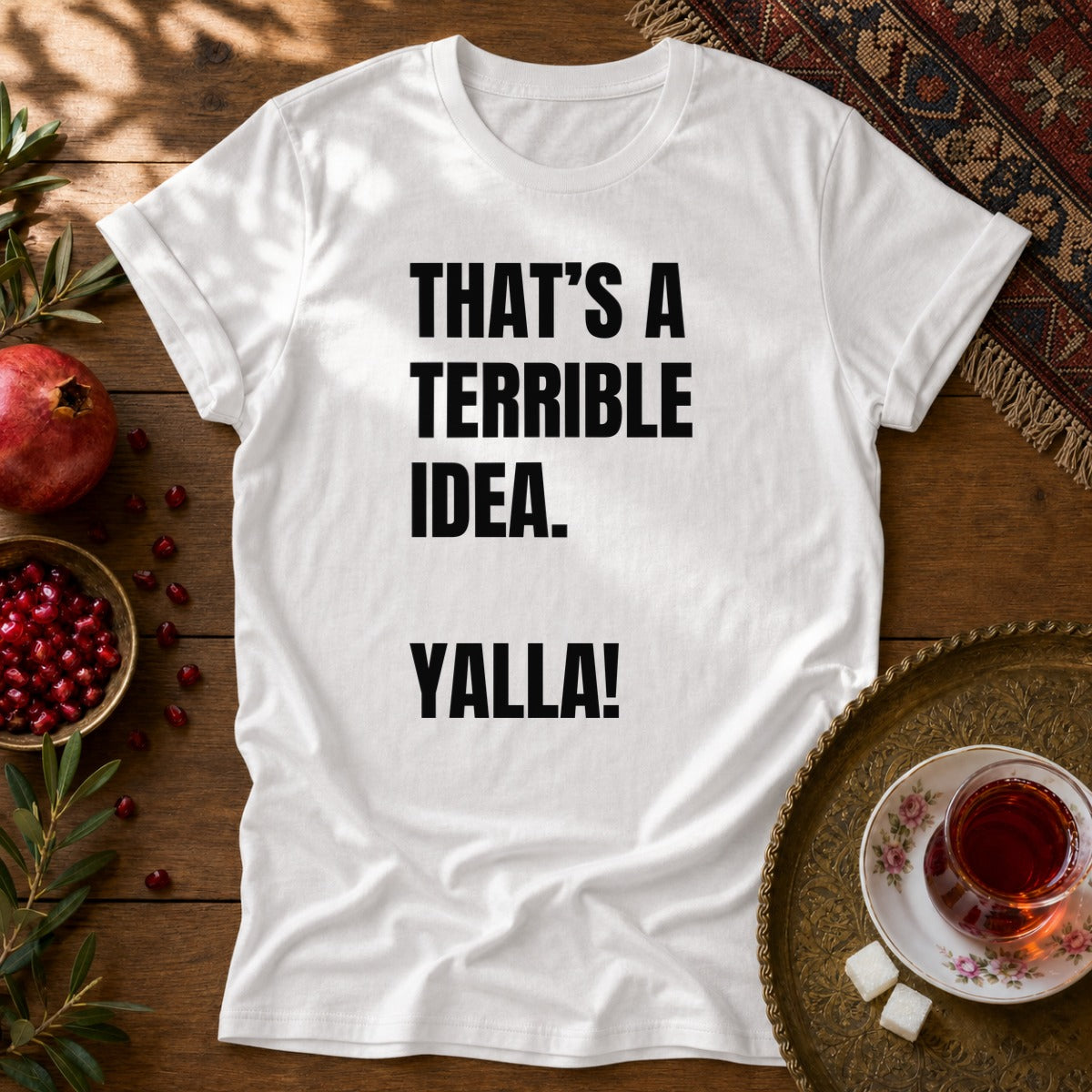Yalla! Unisex T-Shirt - White