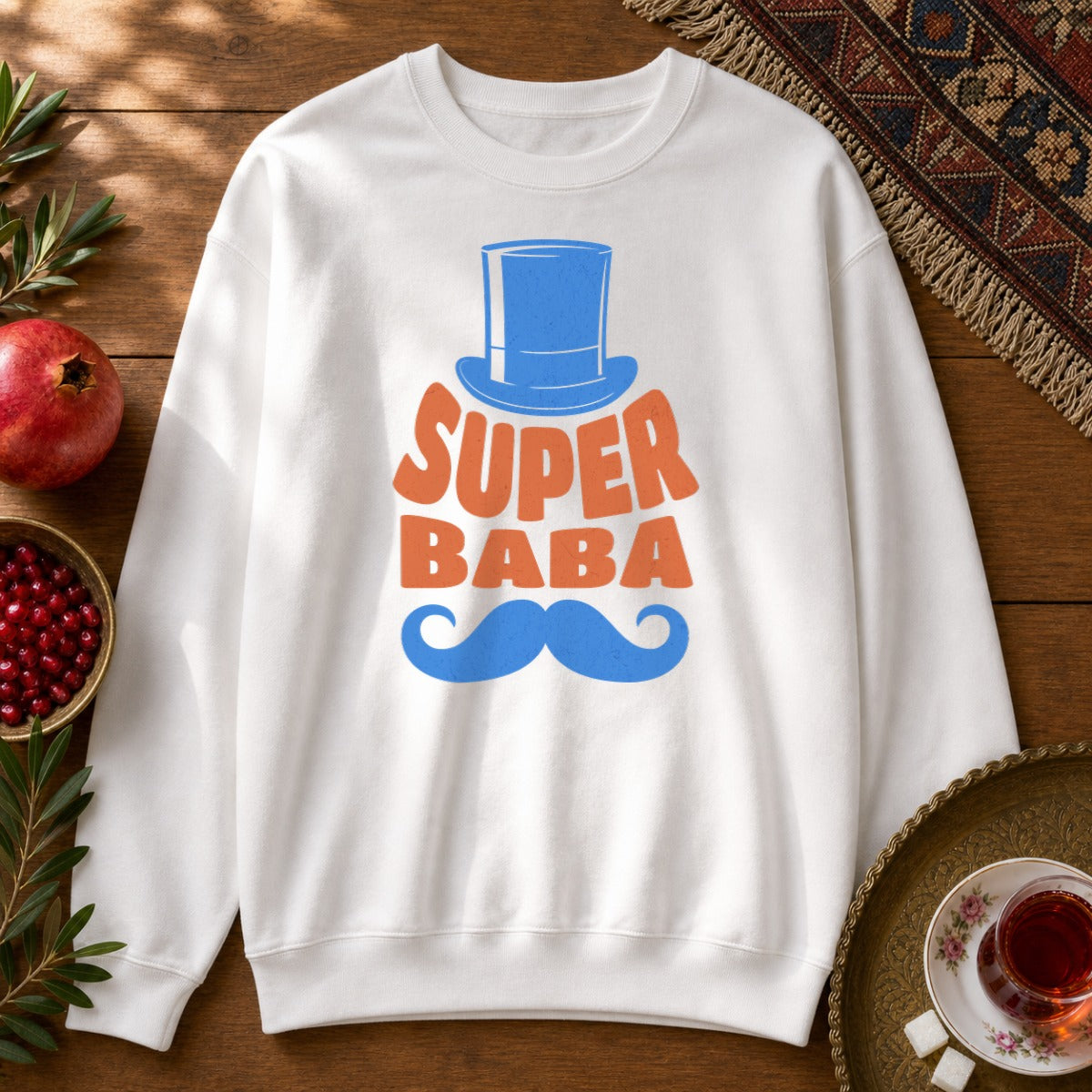 Super Baba Sweatshirt - White