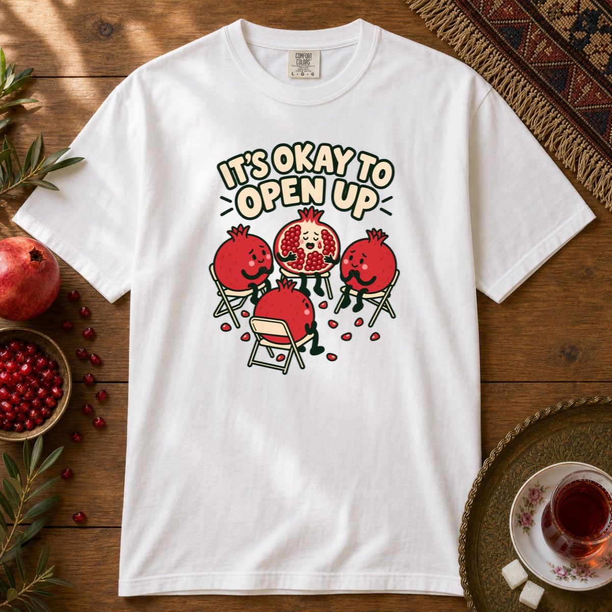 It's Okay to Open Up Premium Tee - White