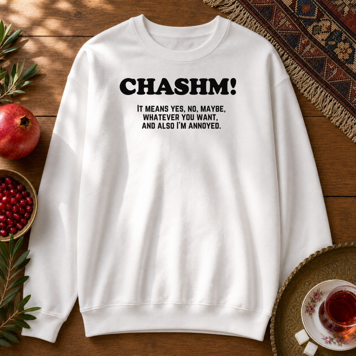 Chashm Defined Sweatshirt - White