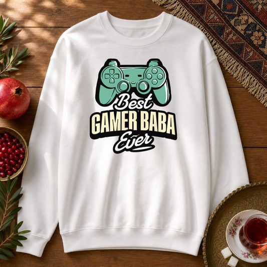Gamer Baba Sweatshirt - White