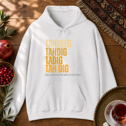 Spelling Tahdeeg Hoodie - White
