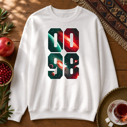 0098 Galaxy Sweatshirt - White
