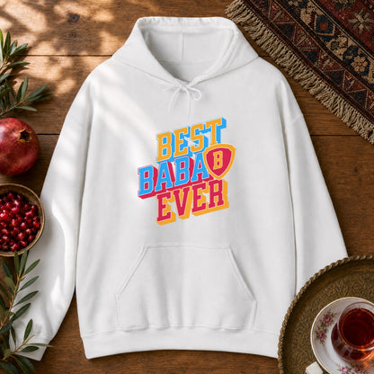 Best Baba Ever - Shield Hoodie - White