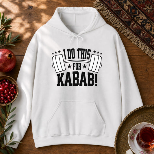 I do this for Kabab! Hoodie - White